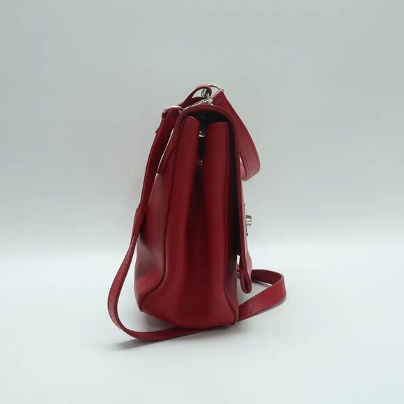 Louis Vuitton Lockme Red Leather Satchel 1022-032225 - Picture 4 of 12